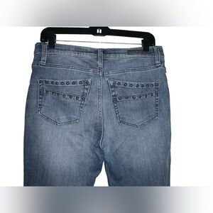 Rock & Republic Medium Wash Studded Pocket Kashmiere Jeans‎ Size 12